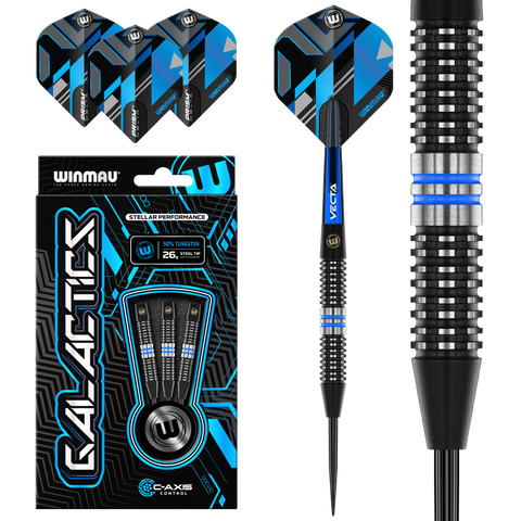 Winmau Galactics 90% Steel Tip Darts 26g