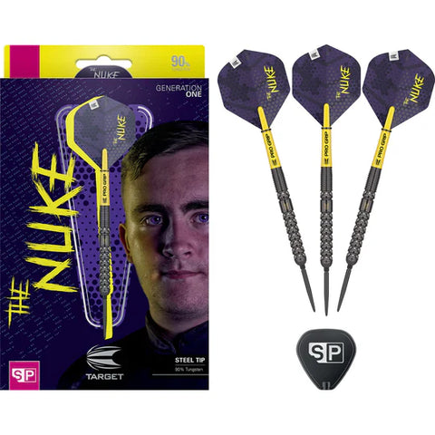 Target Luke Littler G1 Swiss Point Steel Tip Darts 90% Tungsten - 24g