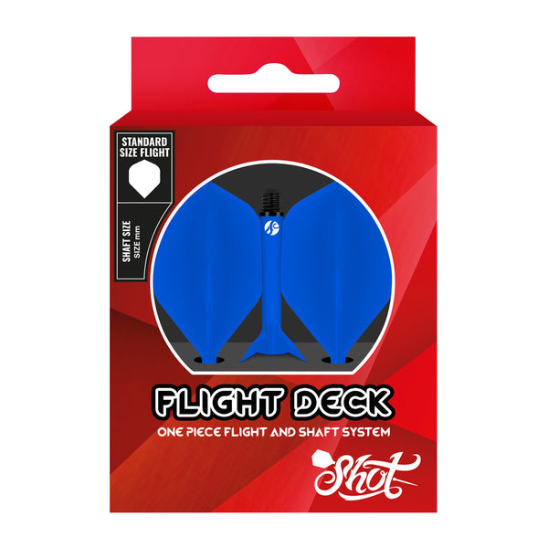 Shot Flight Deck - One Piece Flight & Shaft System - Blue