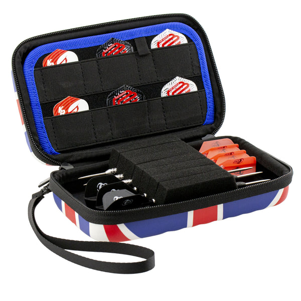 Bulls Orbis Dart Case - Union Jack XL - Strong ABS Material