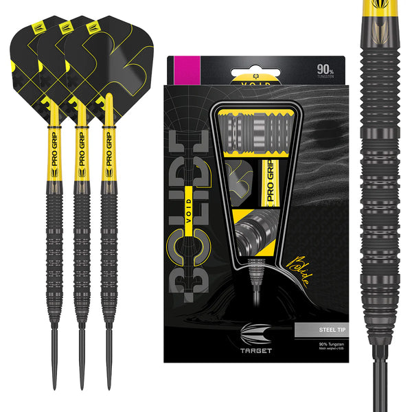 Target Bolide Void 01 Swiss Point Steel Tip Darts 90% Tungsten - 24g