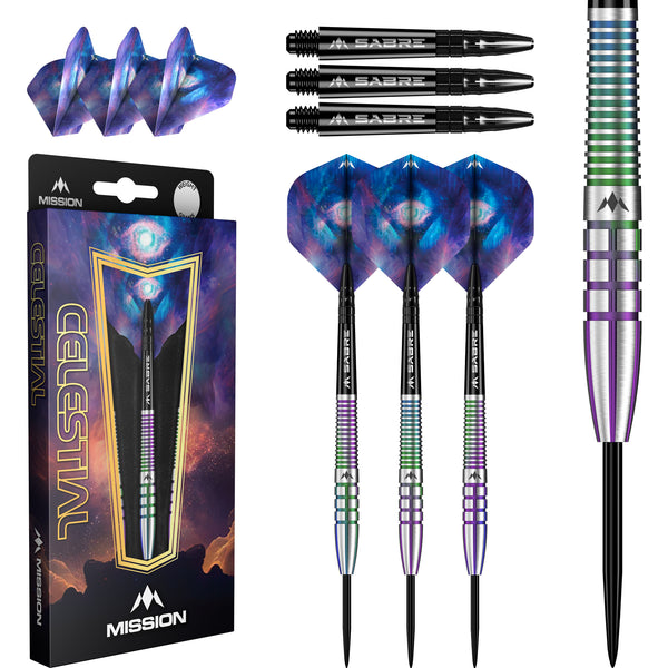 Mission Celestial Darts - Coral PVD 95% Tungsten - Steel Tip - 25g