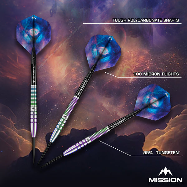 Mission Celestial Darts - Coral PVD 95% Tungsten - Steel Tip - 25g