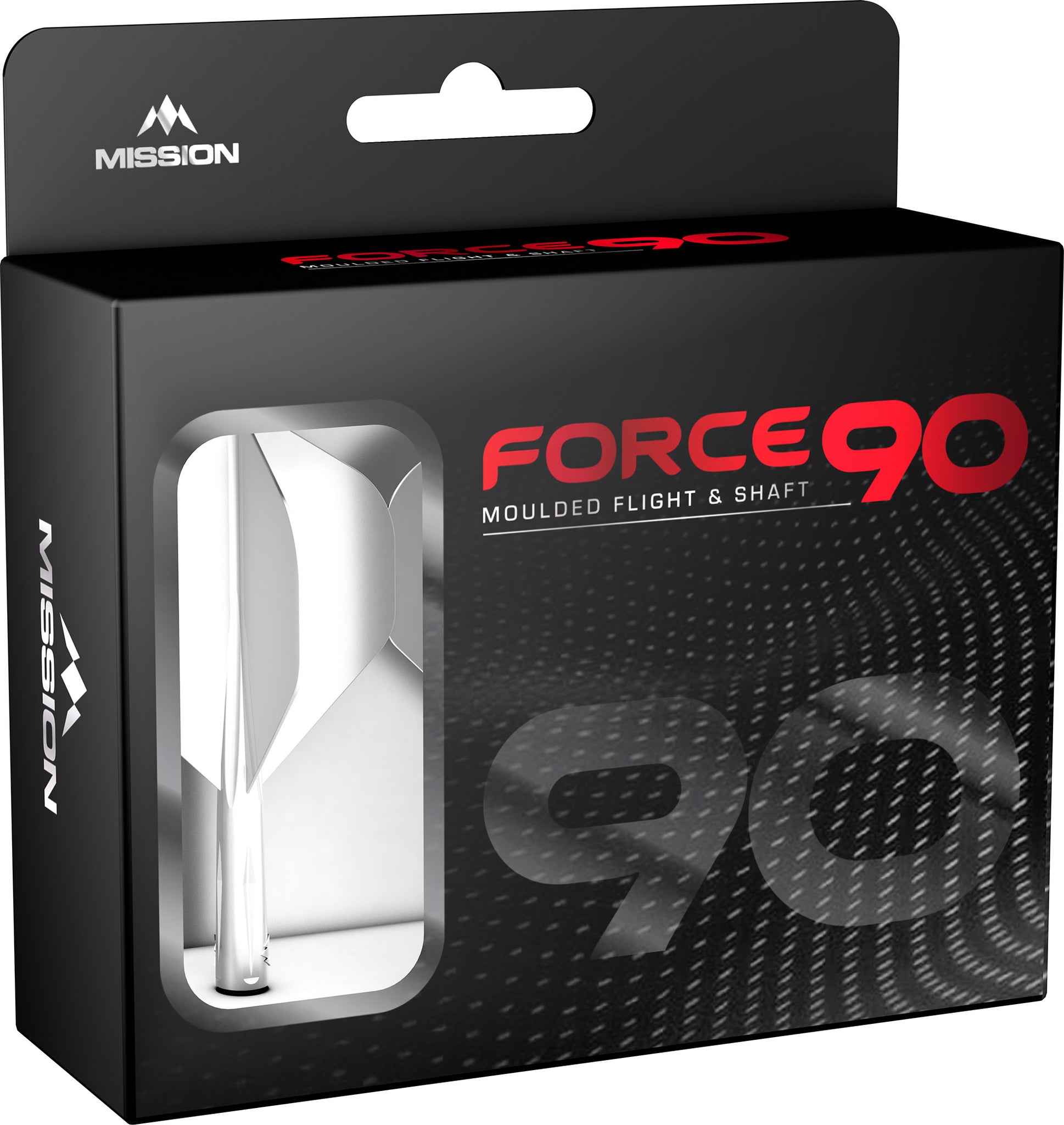 Mission Force 90 No2 One Piece Flight/Stem system - White - Tweenie