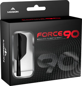 Mission Force 90 Slim One Piece Flight/Stem system - Black - Short