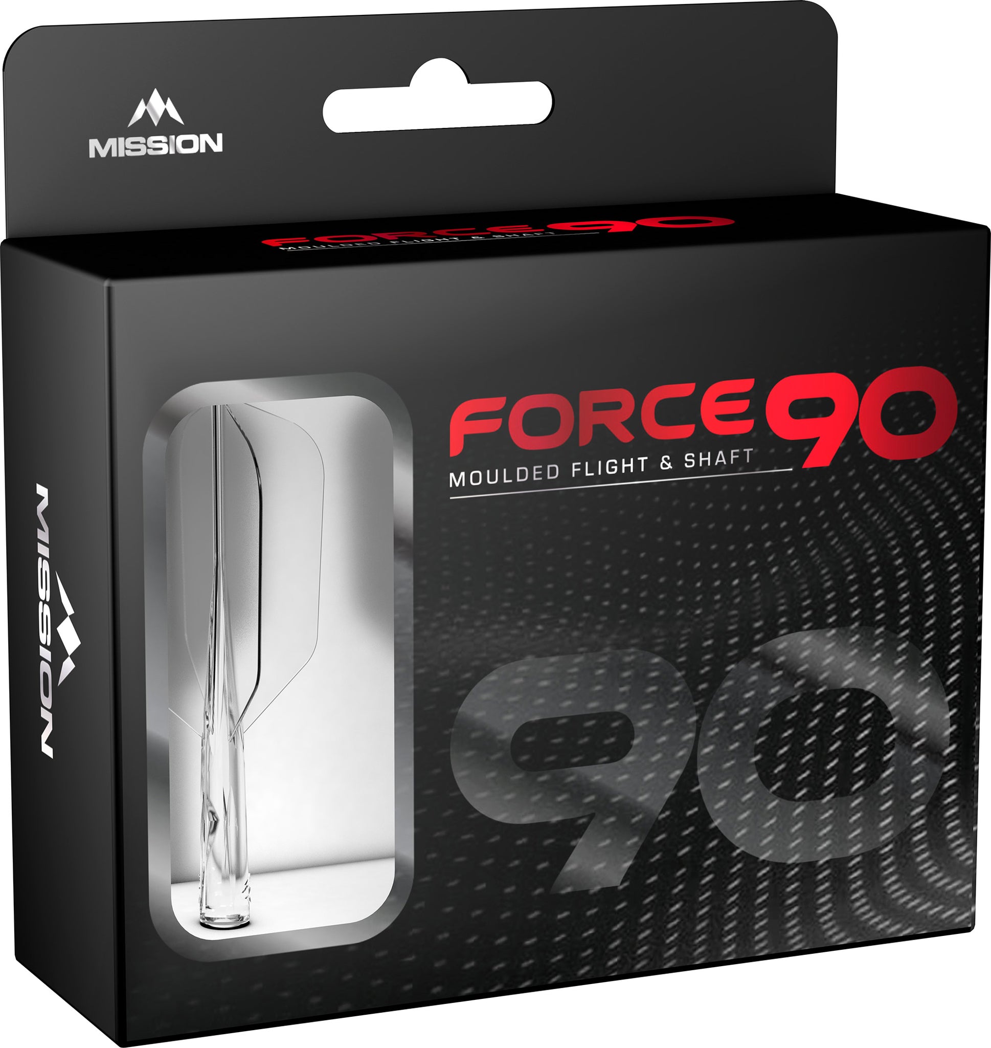 Mission Force 90 Slim One Piece Flight/Stem system - Clear - Short