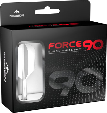 Mission Force 90 Slim One Piece Flight/Stem system - White - Tweenie