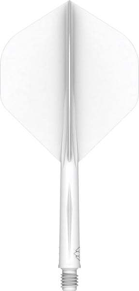 Mission Force 90 No2 One Piece Flight/Stem system - White - Tweenie