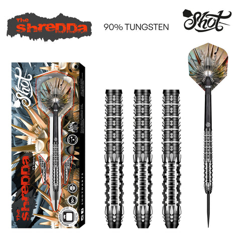 Shot Darts - Gnarley Shredda - Centre Weighted - 90% Tungsten - 24g