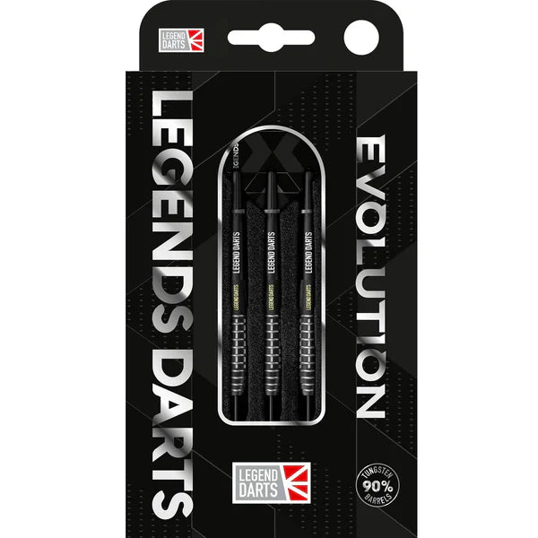 Legends Darts Evolution Series B13 Black Grenade Bomb - 90% Tungsten Steel Tip 22g