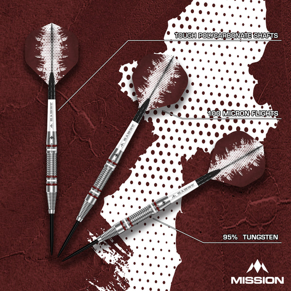 Mission Madars Razma Darts - 95% Tungsten - 21g, 23g & 25g