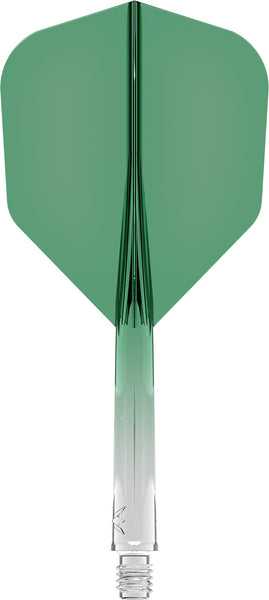 Mission Force 90 Gradient No6 One Piece Flight/Stem system - Green - Tweenie