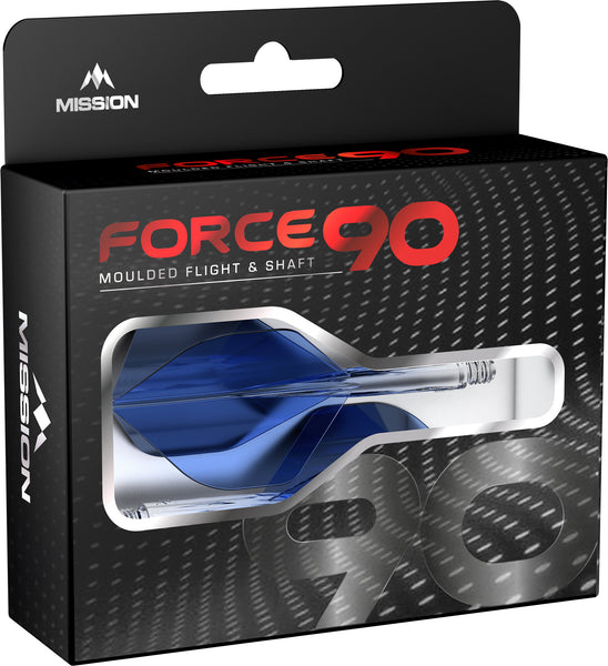 Mission Force 90 Gradient No6 One Piece Flight/Stem system - Blue - Medium