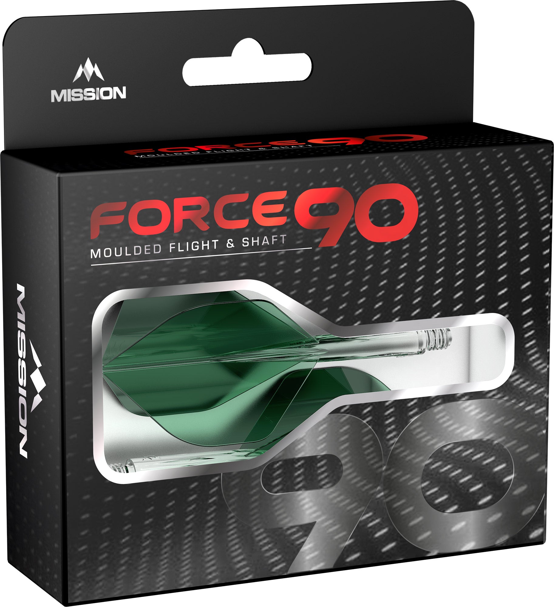 Mission Force 90 Gradient No6 One Piece Flight/Stem system - Green - Tweenie