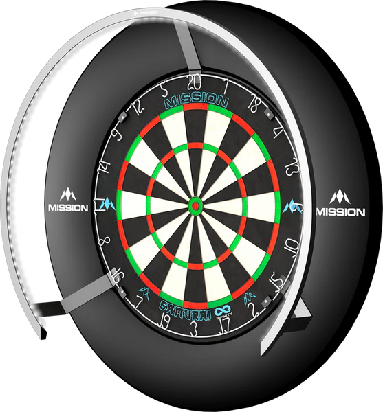 Mission Torus 270 - LED Dartboard Lighting System - Silver