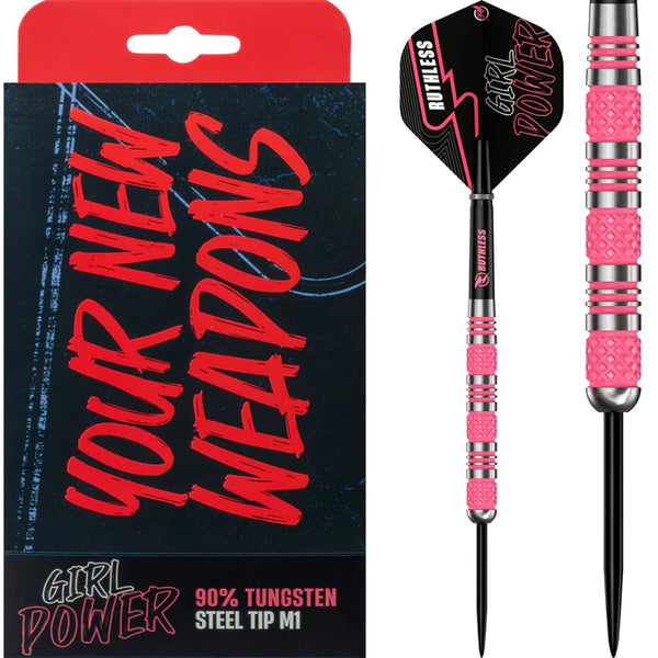 Ruthless Girl Power Darts - 90% Tungsten - M1 - 28g