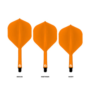 Shot Flight Deck - One Piece Flight & Shaft System - Orange