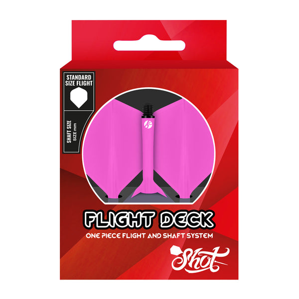 Shot Flight Deck - One Piece Flight & Shaft System - Pink