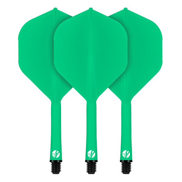 Shot Flight Deck - One Piece Flight & Shaft System - Green