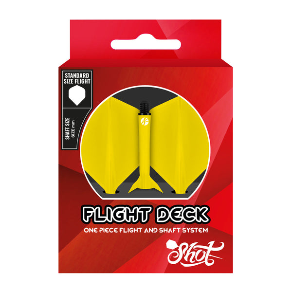 Shot Flight Deck - One Piece Flight & Shaft System - Yellow