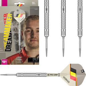 Target Dimitri Van Den Bergh G2 Swiss Point Steel Tip Darts 90% Tungsten - 23g