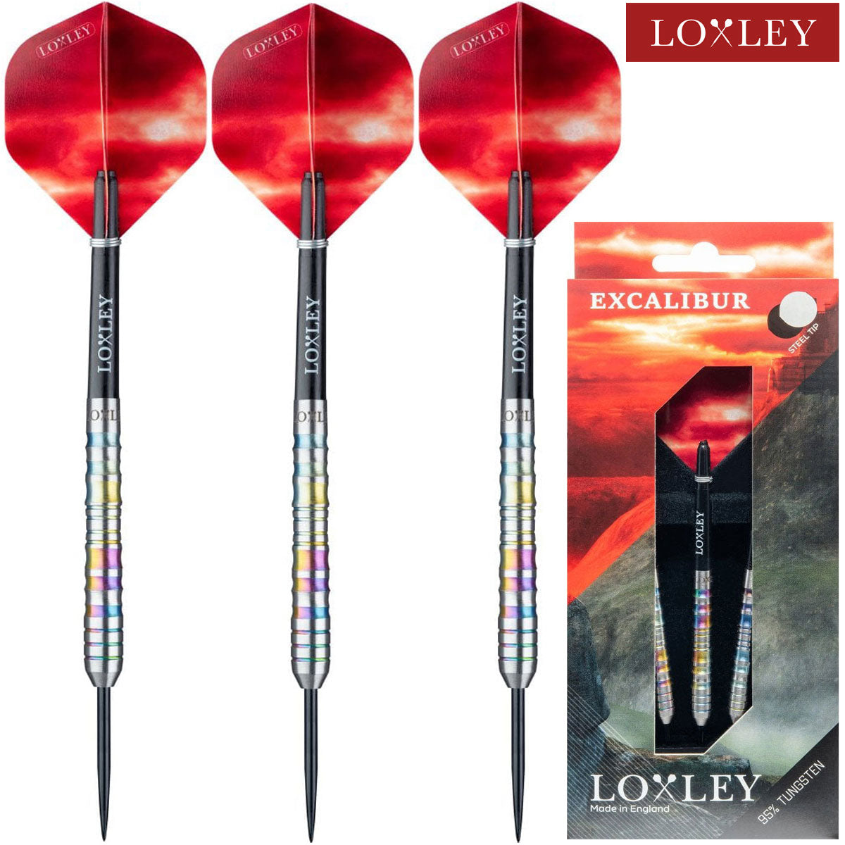 Loxley Excalibur Darts - 95% Tungsten - 22g