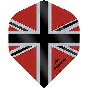 Mission Alliance X Flights - Std No2 - 100 Micron - Union Flag Red/Black