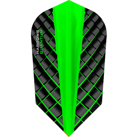 Harrows Quantum 3D UV 100 micron Flights - Green Slim