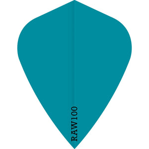 Raw 100 Plain Flights - Kite - 100 micron - Light Blue