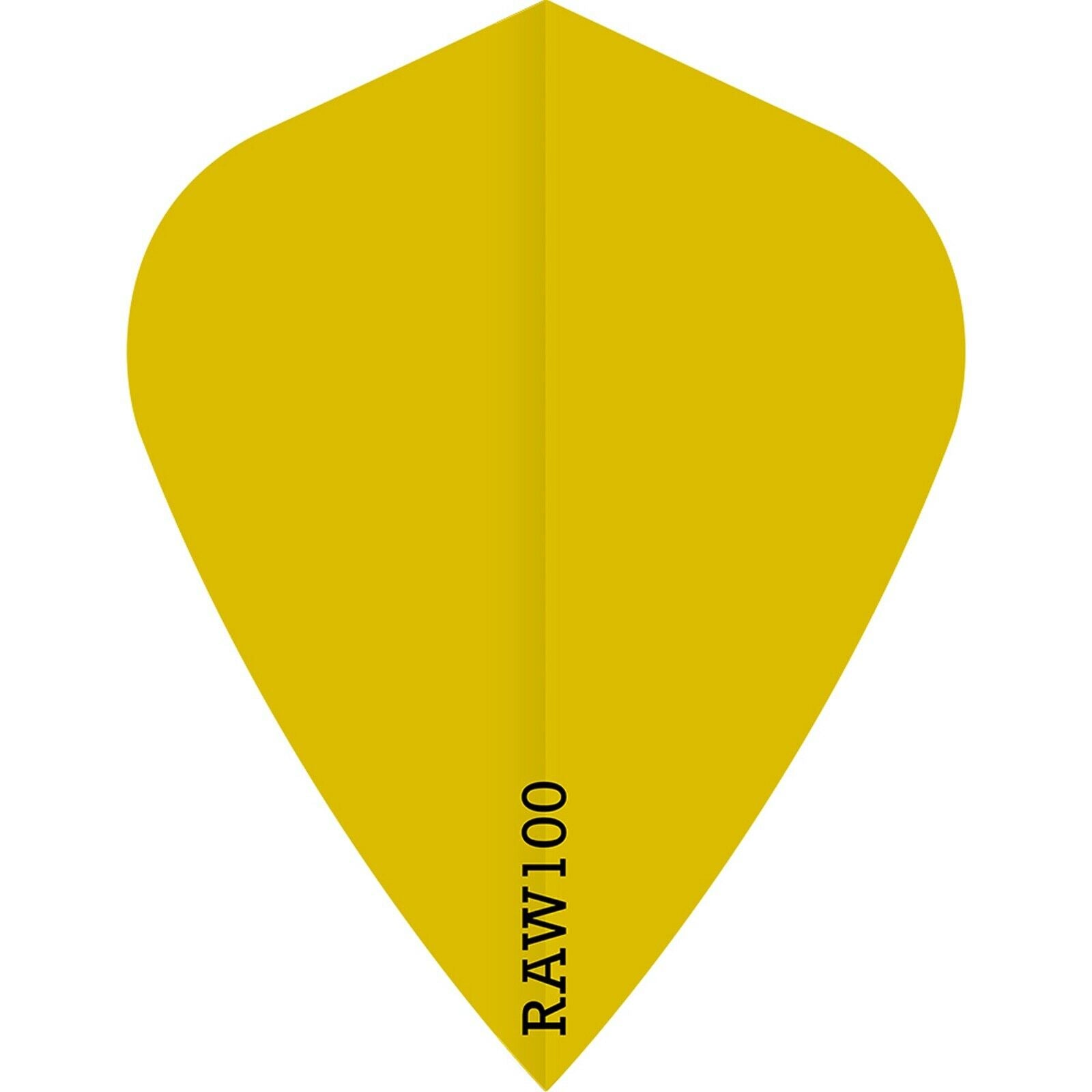 Raw 100 Plain Flights - Kite - 100 micron - Yellow