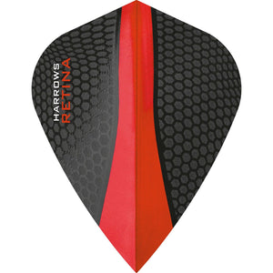 Harrows Retina Flights - Kite - 100 micron - Red